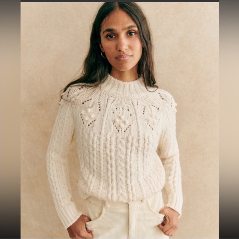 Sezane Aubin Jumper Sweater
Sweater & Cardigan
Color : Ecru
Size : S